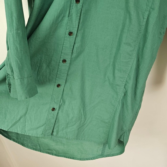 NEW Universal Thread Long Sleeve Mini Shirt Dress‎ L Light Green Button DownNWT - Picture 4 of 11